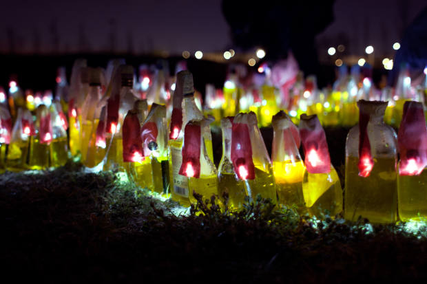 Luzinterruptus Olimpiadas