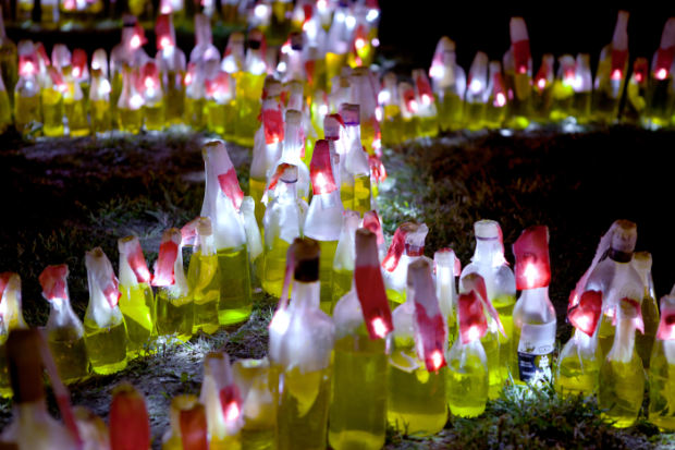 Luzinterruptus Olimpiadas