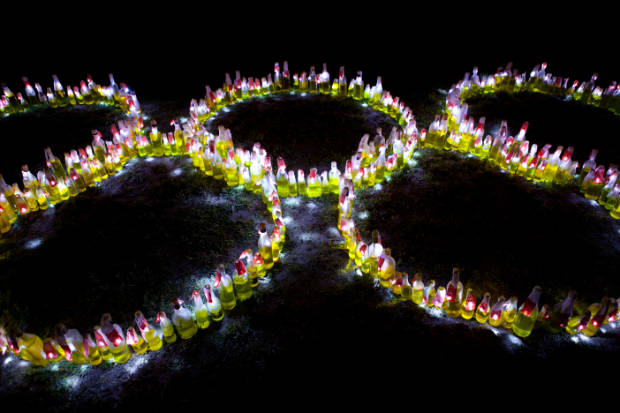 Luzinterruptus Olimpiadas