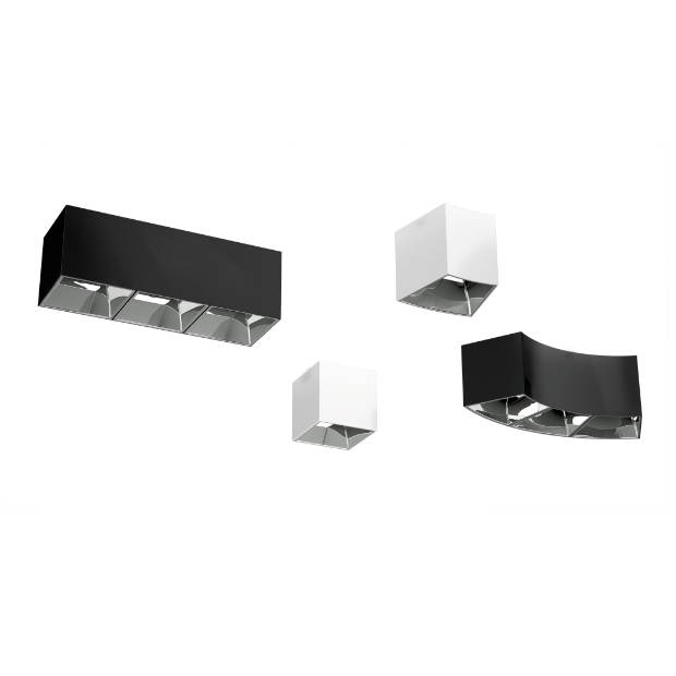 Train curved and straight modules