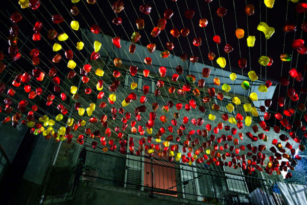 Luzinterruptus, peperonata