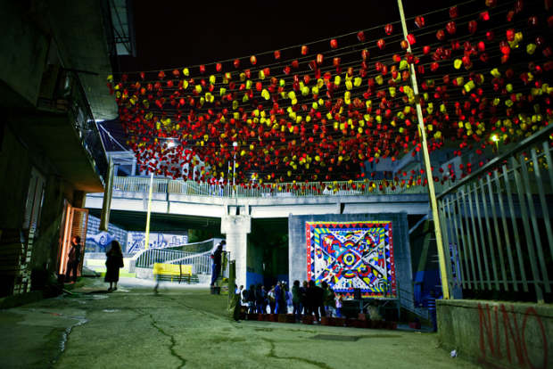 Luzinterruptus, peperonata