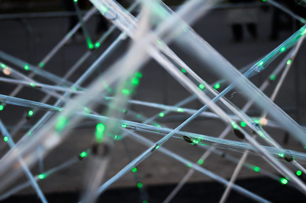 Trap of fireflies El último trabajo de Travesías de Luz invadió las calles de Moscú formando parte del festival de luz Circle of Light que se celebró en la ciudad del 10 al 14 de octubre