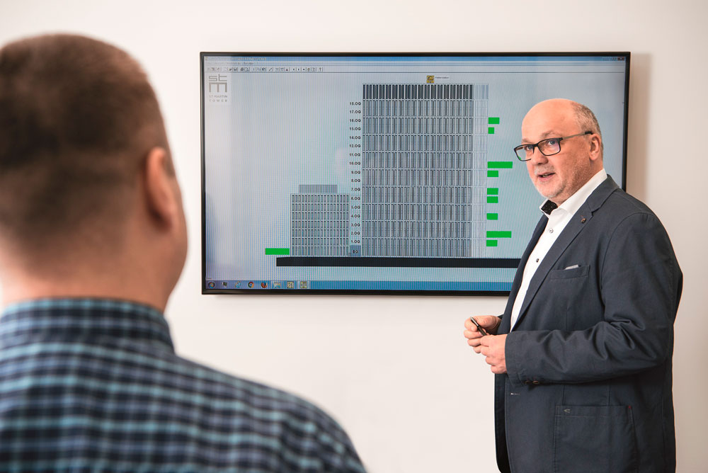 La torre San Martin, se beneficia de los servicios de iluminación de ZGS