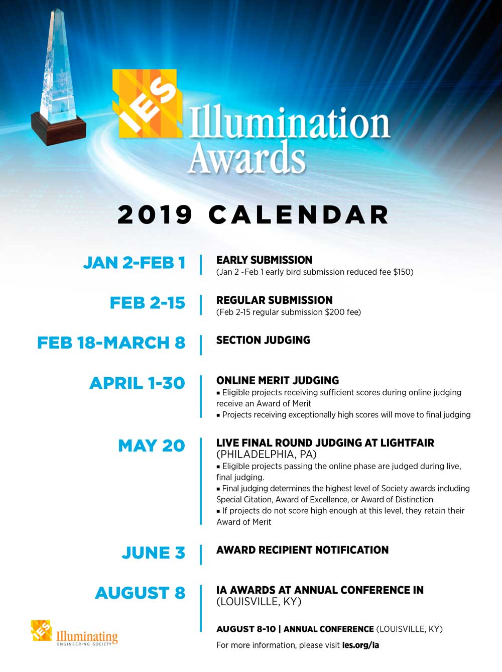 Abierta la convocatoria de los IES Illumination Awards 2019