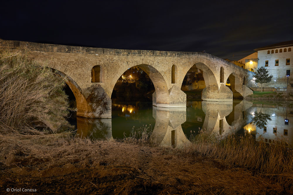 Nueva iluminación del puente románico de Puente la Reina Alfred Sà Susana Malón