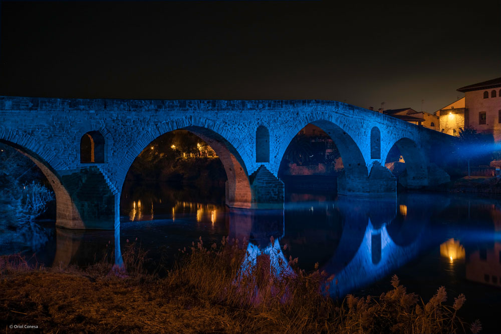 Nueva iluminación del puente románico de Puente la Reina Alfred Sà Susana Malón