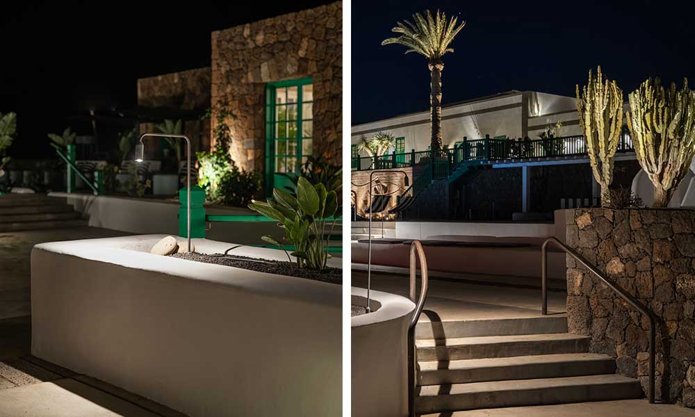 hotel cesar manrique iluminacion exterior