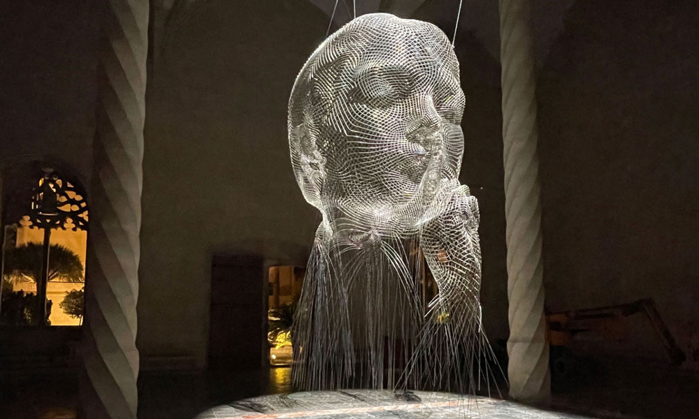 Iluminación exposición "Mirall", Jaume Plensa, Jordi Moya