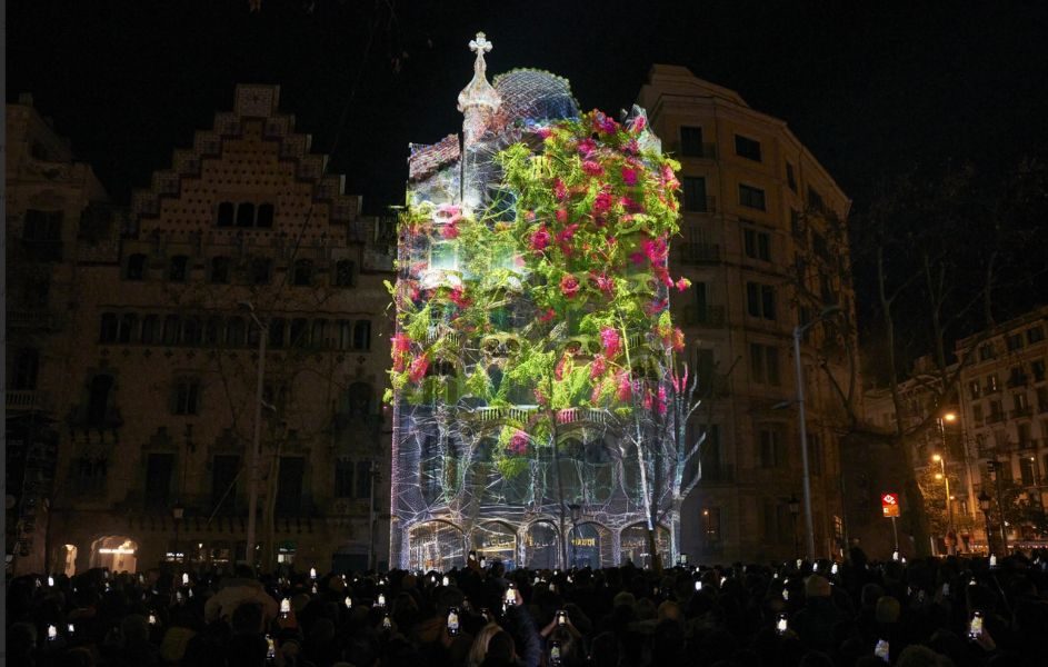 Arborescent de Quayola, mapping 2025 Casa Batlló