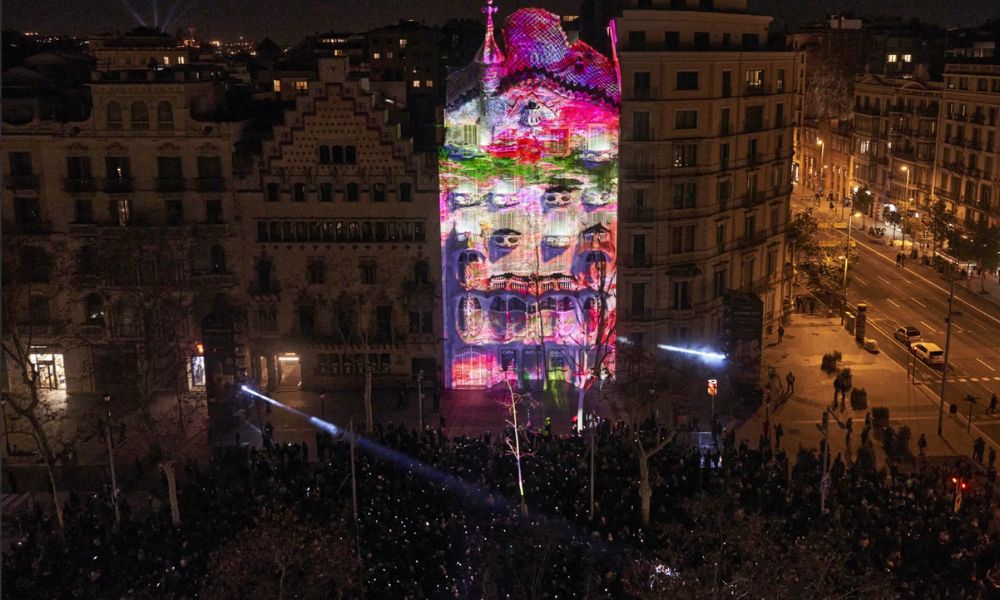 Arborescent de Quayola, mapping 2025 Casa Batlló