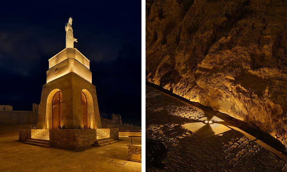 Cerro San Cristobal, Almeria, iluminación, DCI Lighting Design, Linea Light Group