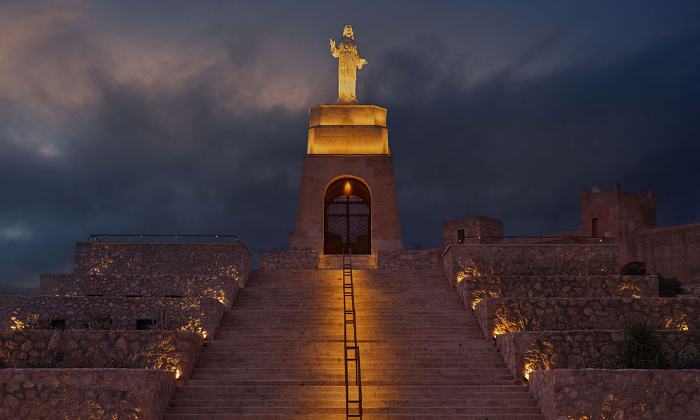 Cerro San Cristobal, Almeria, iluminación, DCI Lighting Design, Linea Light Group