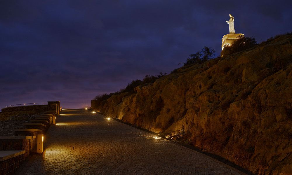 Cerro San Cristobal, Almeria, iluminación, DCI Lighting Design, Linea Light Group