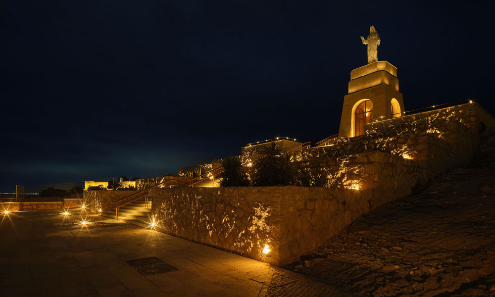 Cerro San Cristobal, Almeria, iluminación, DCI Lighting Design, Linea Light Group
