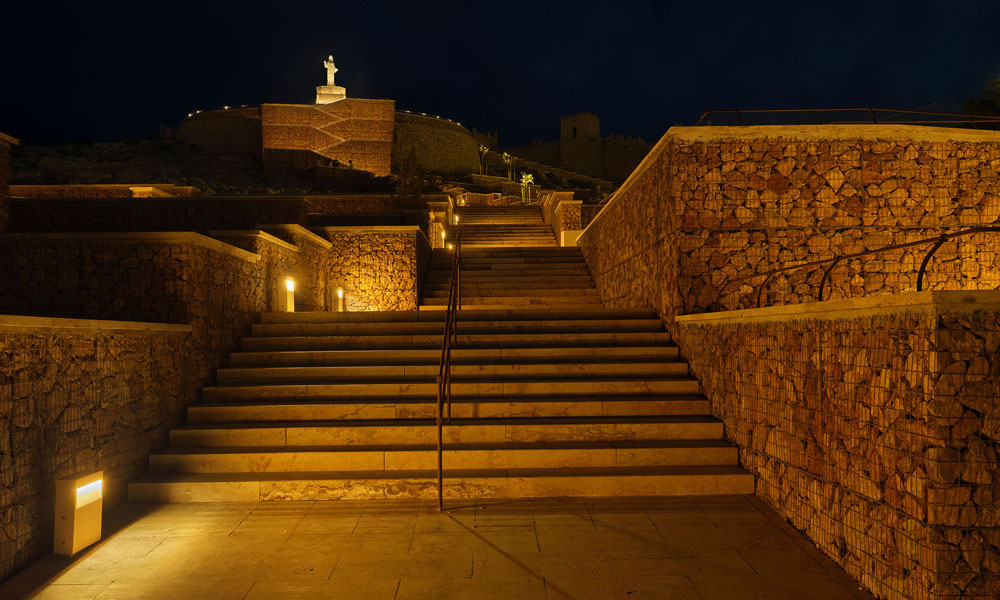 Cerro San Cristobal, Almeria, iluminación, DCI Lighting Design, Linea Light Group